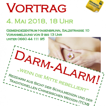 Vortrag am 4. Mai 2018  “Darm-Alarm – wenn die Mitte rebelliert”